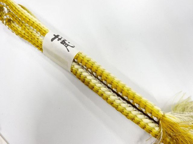 未使用品　正絹　手組帯締め